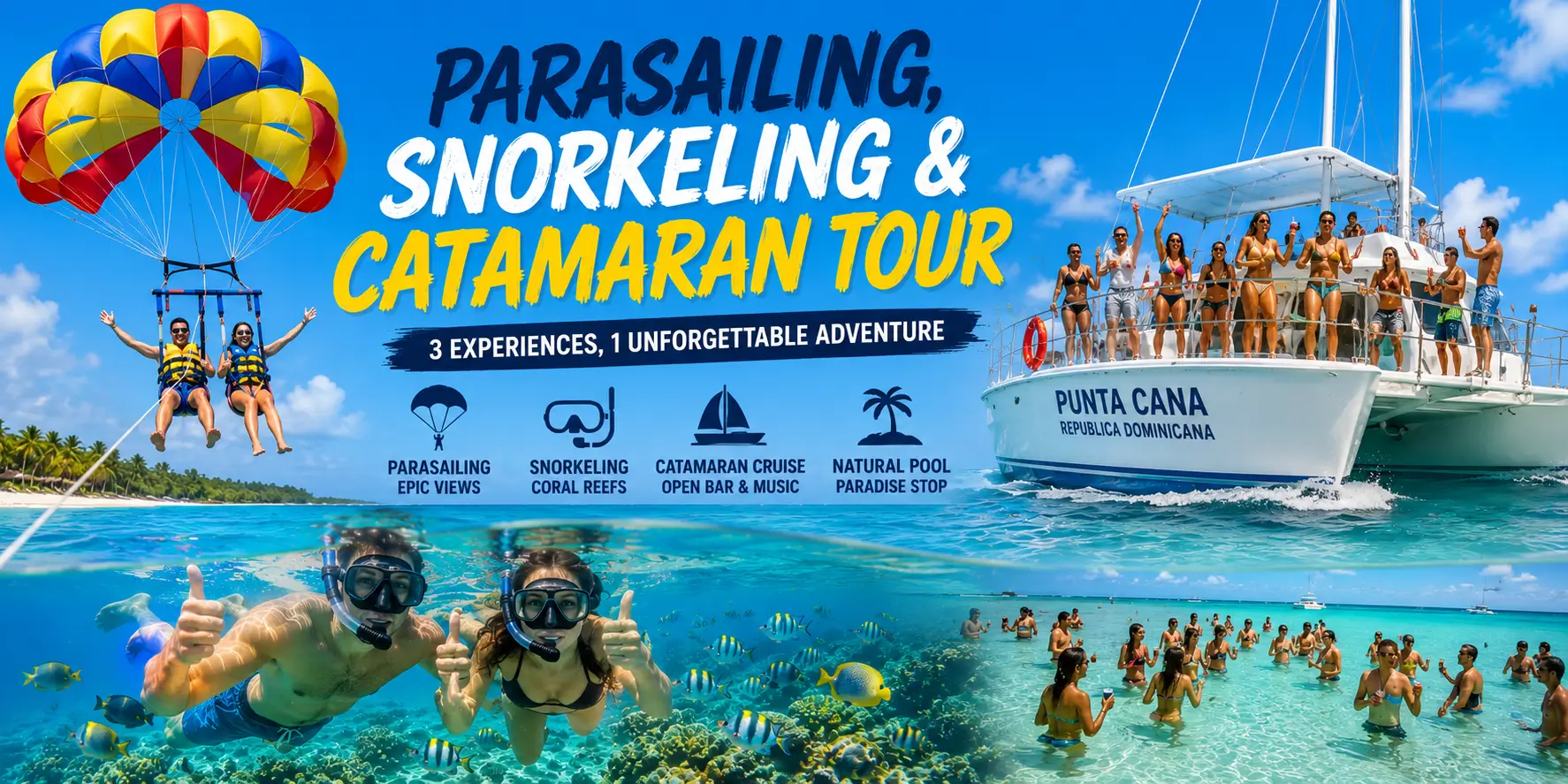 Parasailing, Snorkeling & Catamaran