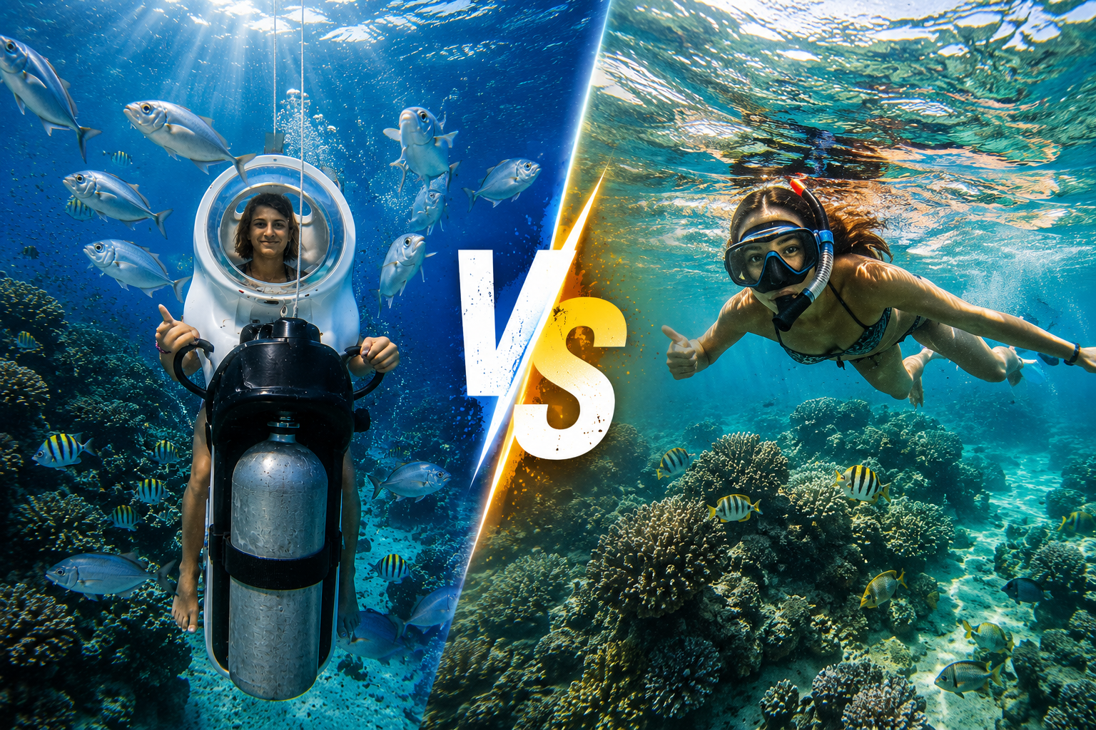Scuba Doo vs Snorkeling
